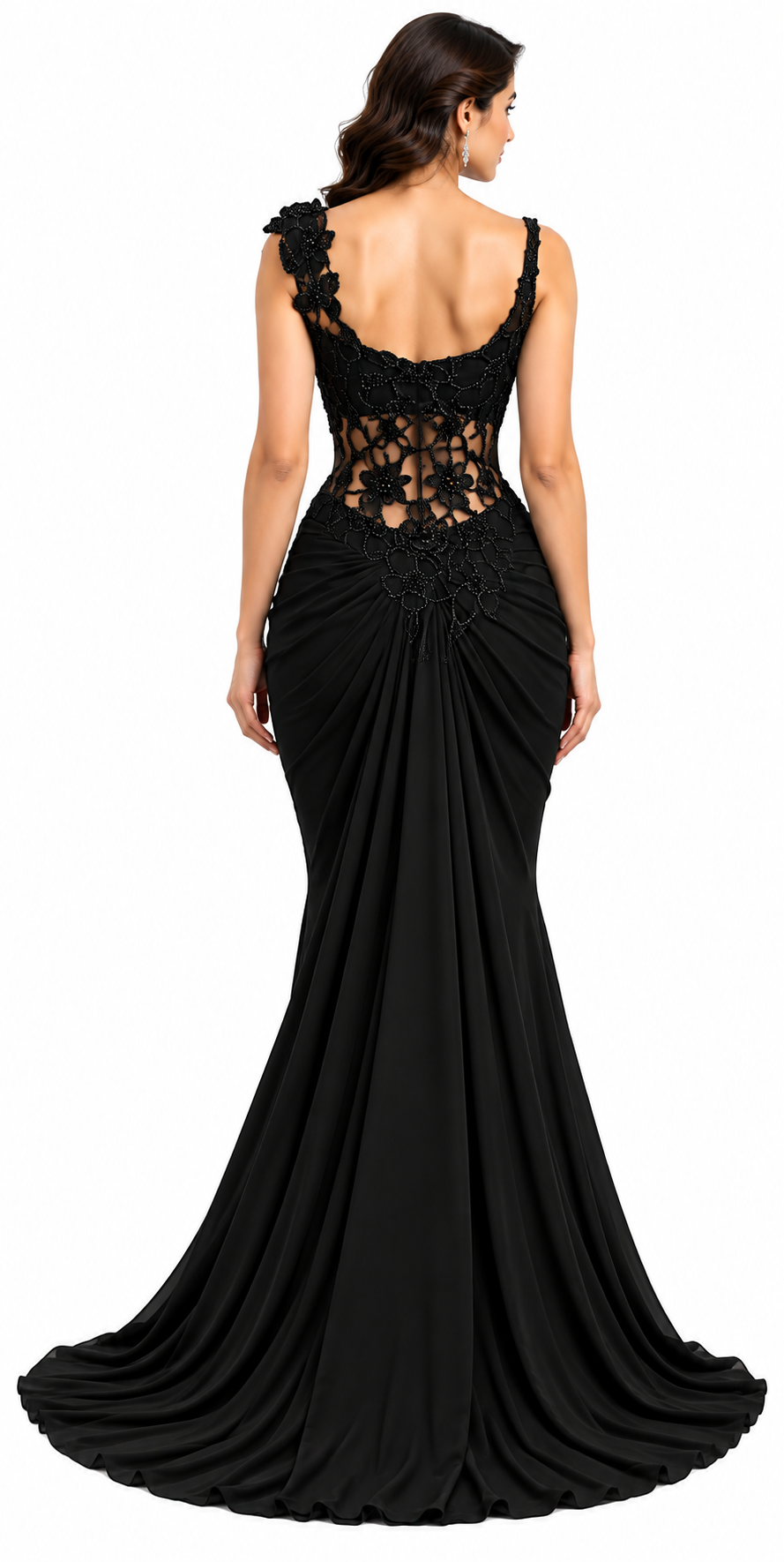 Drape Sari with Hand Indori Blouse - DSK Cauter designer wear, image 4