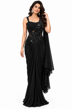 Drape Sari Wiring Blouse - DSK Cauter designer wear, image 1
