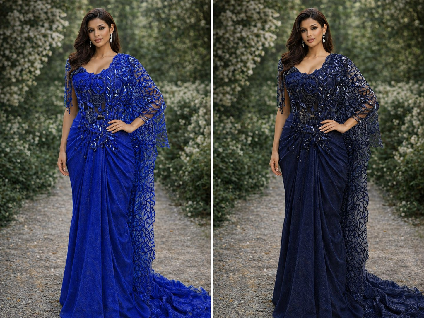 Drape Sari Hand Work Pallu