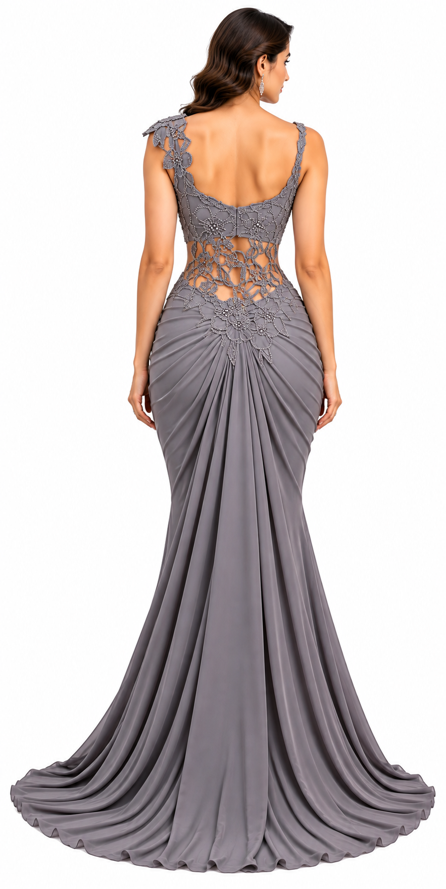 Drape Sari with Hand Indori Blouse - DSK Cauter designer wear, image 8