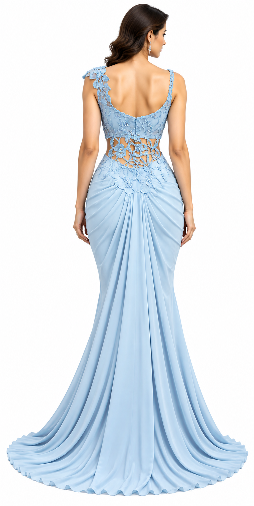 Drape Sari with Hand Indori Blouse - DSK Cauter designer wear, image 6