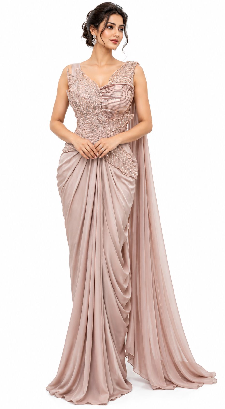 Onepiece Gown - Classic Flow - DSK Cauter designer wear, image 1