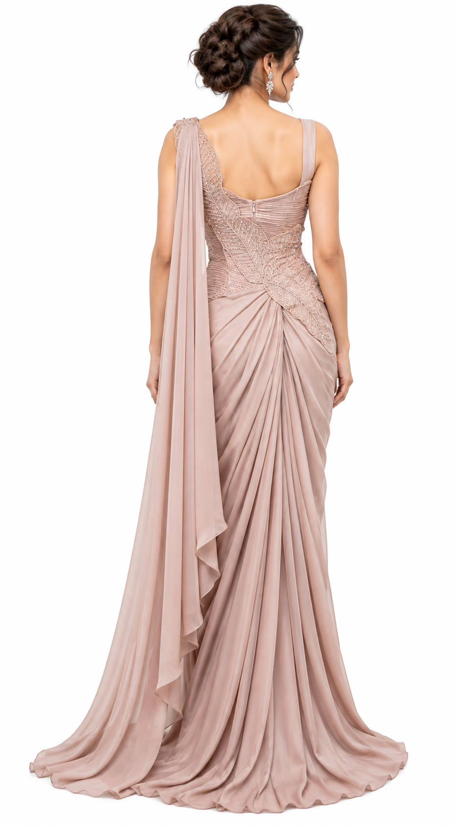 Onepiece Gown - Classic Flow - DSK Cauter designer wear, image 2