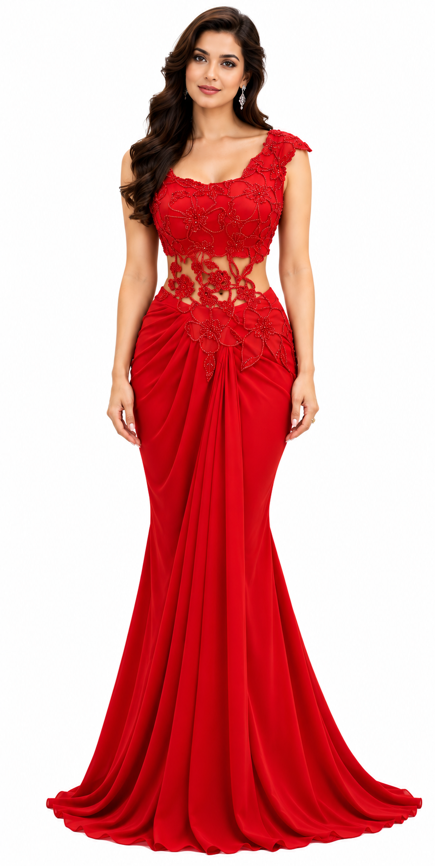 Drape Sari with Hand Indori Blouse - DSK Cauter designer wear, image 1