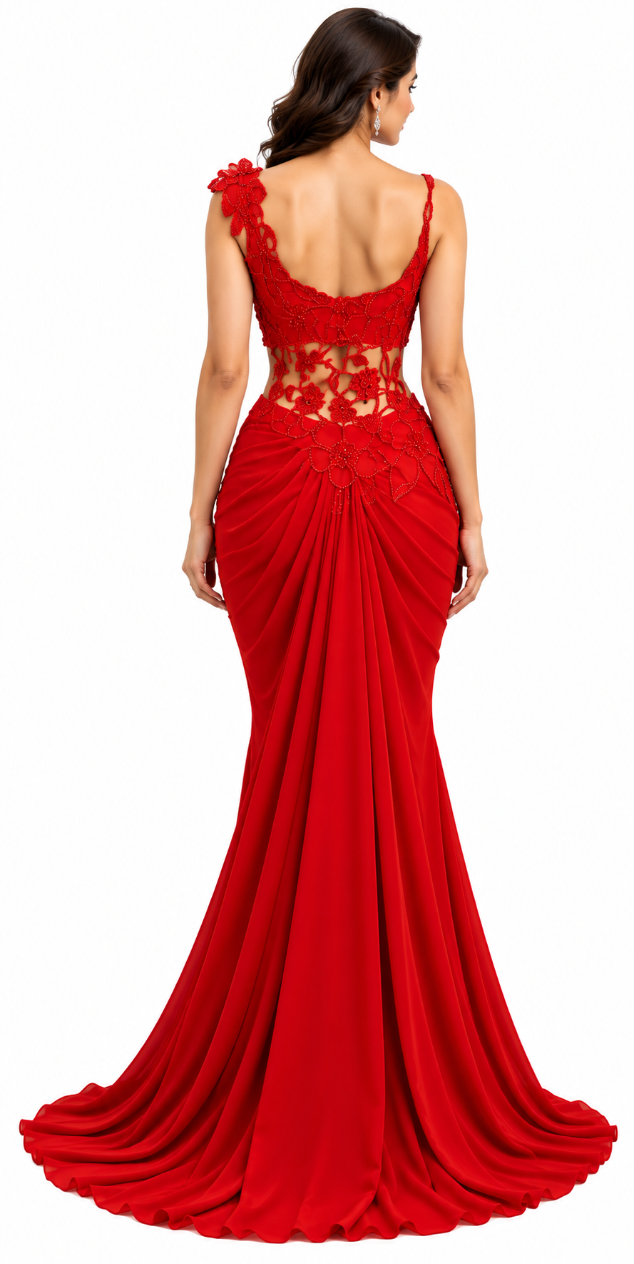 Drape Sari with Hand Indori Blouse - DSK Cauter designer wear, image 2